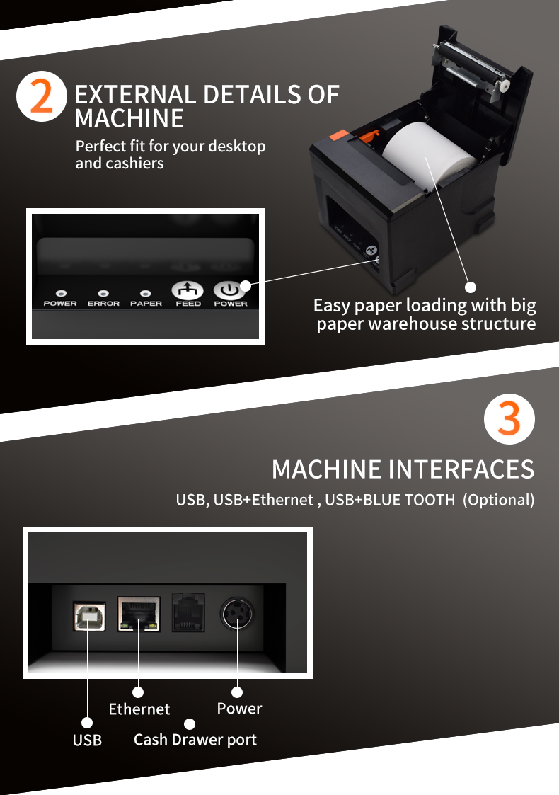 POS8360 desktop thermal printer
