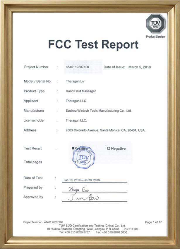 our certificates fcc